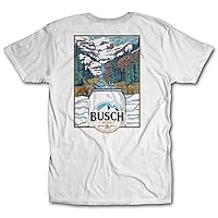 Busch Fresh from The Mountains Outdoor Beer Can T-Shirt - Navy