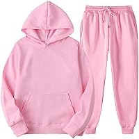 Hoodies For Men Pullover, Men's Tracksuits Jogging Sets Soild Color Hooded Sweatsuits Sportsuit With Pocket