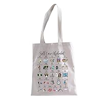 The Self Care Alphabet Tote Bag Mental Health Awareness Gift Therapist Appreciation Gift Counselor Shopping Bag