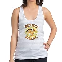 Women's Racerback Tank Top Kick'n Chick'n Martial Arts Baby Chick