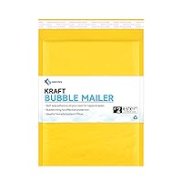 Kraft Bubble Mailers #2, Self-Seal Padded Mailing Envelopes, Pack of 100, 8.5 x 11 Inches