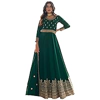 Reception Wear Pakistani Anarkali Gown Suits Indian Sewn Salwar Kameez Dress