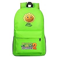 Game Plants vs. Zombies Cosplay Backpack Casual Daypack Travel Hiking Bag Day Trip Carry on Bags Green /1