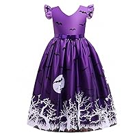 new Halloween pumpkin printed party costume,Halloween cartoon princess costumes.