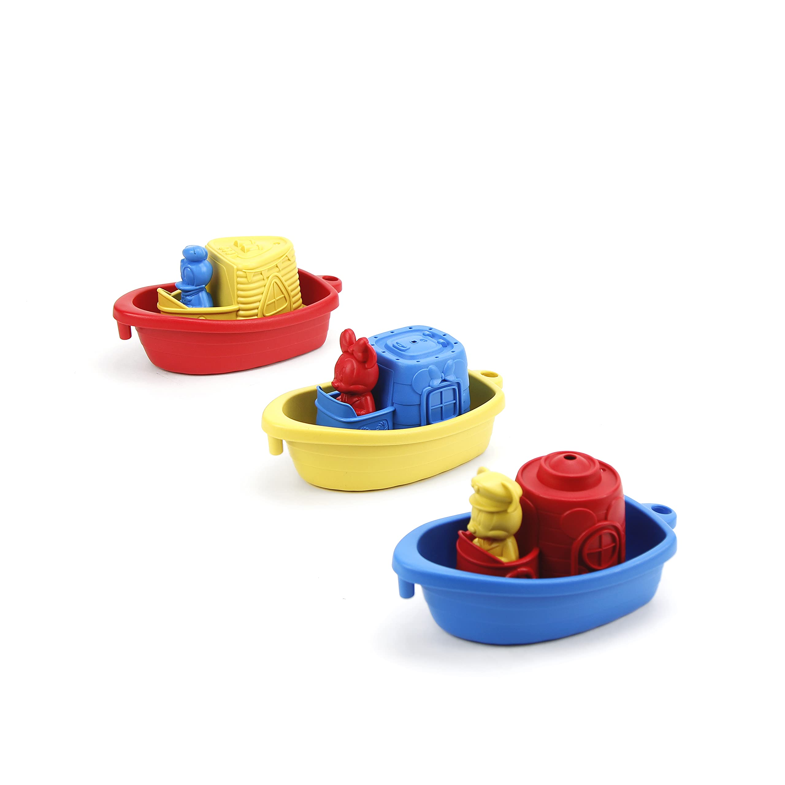 Green Toys Mickey Mouse Linking Boats