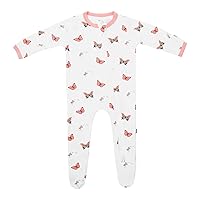 KYTE BABY Unisex Zipper Closure Footies, Rayon Made From Bamboo, 0-24 Months