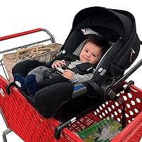 Car Seat Carrier for Shopping Carts, Allows Babies, Newborns, Infants and Toddlers to Stay Snug or Sleeping in Car Seat While Parents Shop, As Seen on Shark Tank
