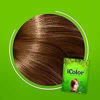 iColor Hair Dye Shampoo Chestnut Brown 30ml (1.014 ounces) x 10 sachets in a box, shampoo-in hair color, dye,in 20-30 minutes, DIY, convenient, easy to use