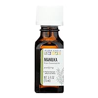 Aura Cacia Manuka Essential Oil | GC/MS Tested for Purity | 15ml (0.5 fl. oz.)