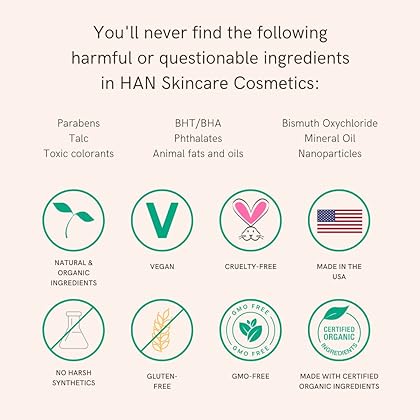 HAN Skincare Cosmetics Vegan, Cruelty-Free, Clean 3-in-1 Multistick for Cheeks, Lips, Eyes, Rose Berry | 0.20 oz