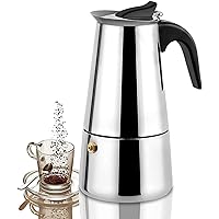 Osaka French Press Coffee and Tea Maker – Patent-Pending, Vacuum Insulated Stainless Steel Mesh Filter with Over-Extraction Prevention & Thermal Shock Proof Glass, Large 8 Cup (1 Liter, 34oz) (Silver)