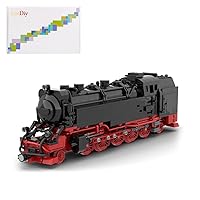 1018Pcs HSB Dampflok 99.72 Vapor Train Locomotive Model Creative Train Building Blocks DIY Train to Build for Adults