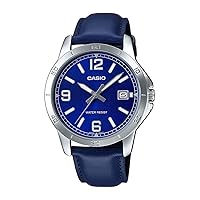 Casio MTP-V004L-2B Elegant Watch, Blue, Classic