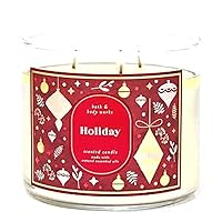 Bath & Body Works, White Barn 3-Wick Candle w/Essential Oils - 14.5 oz - 2021 Christmas Scents! (Holiday)