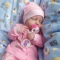 BABESIDE Lifelike Reborn Baby Dolls Girl - 18 - Inch Soft Body Realistic-Newborn Baby Dolls Poseable Real Life Baby Dolls Sleeping with Gift Box for Kids Age 3 +