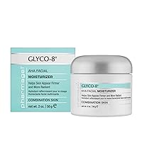 Glyco-8 Facial Firming Moisturizer for Combination Skin | Deeply Hydrating Daily Facial Moisturizer for Fine Lines and Wrinkles - 2 oz.