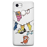 TPU Case Compatible for Google Pixel 8 Pro 7a 6a 5a XL 4a 5G 2 XL 3 XL 3a 4 Girls Clear Colored Kitties Design Print Teen Animal Theme Cute Yellow Cats Flexible Silicone Slim fit Soft Funny