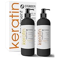 Keratin Shampoo and Conditioner Pump Set - Argan Oil for Dry Thinning Hair, Sulfate Salt Parabens Free - Anti Frizz - Clarifying And Protective Keratin Complex