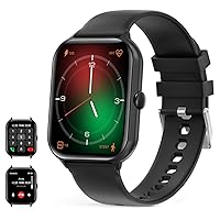 UHOOFIT Smartwatch Men Women with Phone Function, 1.95 Inch Fitness Watch with Sleep Heart Rate Monitor, Sleep Monitor, 100 + Sports Modes, IP67 Waterproof Activity Tracker for Android iOS