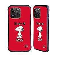 Head Case Designs Officially Licensed Peanuts Snoopy Characters Hybrid Case Compatible with Apple iPhone 15 Pro Max