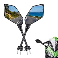 Motorcycle Mirrors Rear View Compatible with Z650R Mirrors 2009-2017 ER6F ER-6F 2009-2015 Z400R 2010-2014 Z1000 2011-2015 Side Mirror