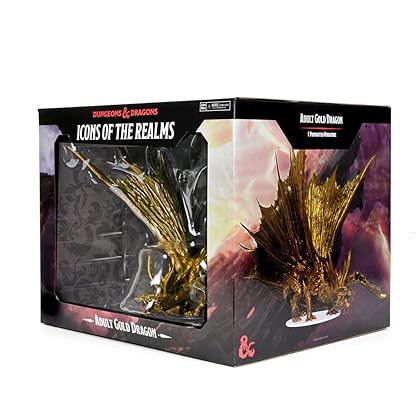 D&D Icons of The Realms: Adult Gold Dragon Premium Figure