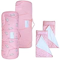 Toddler Nap Mat with Pillow and Blanket (2 Pack) 50