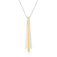 Lucky Brand Women's Two Tone Sunray Pendant Necklace, Two Tone, One Size