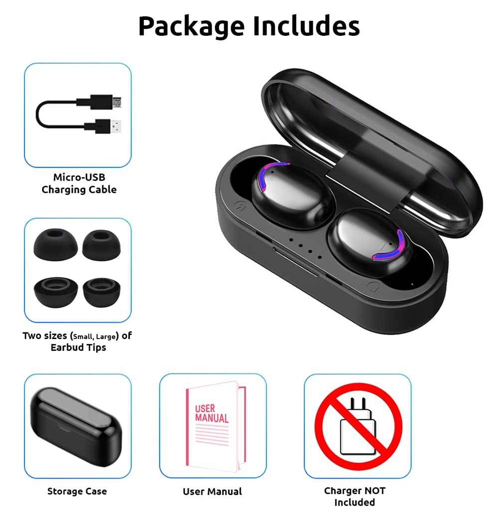 VOLT PLUS TECH Wireless Bluetooth Earbuds for Samsung Phones, All Galaxy Z/Galaxy A/Galaxy Note/Galaxy S/S22/Ultra/S22+/S21/Ultra/S21+/S20/Fe 5G, Bluetooth V5.3, F9 TWS and IPX7 Waterproof Mini
