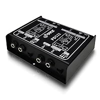 YOVUS 5 PACK Pro Audio Passive DI Direct Box 1/4 instrument to balanced & unbalanced XLR 