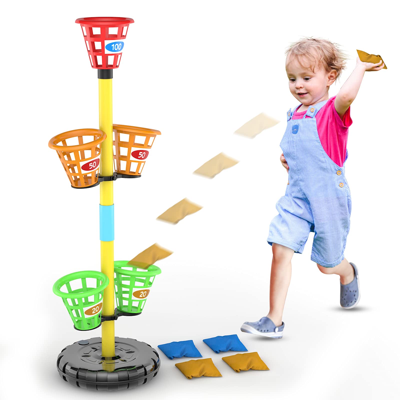 Amazon.com: Fun Express Canvas Bean Bag Toss Game - Outdoor Games for Kids  - 1 Game Set : Toys & Games