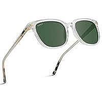 WearMe Pro Polarized Classic Retro Flat Square Unisex Sunglasses