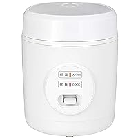 Yamazen Rice Cooker 0.5 to 1.5 Pair Small Mini Rice Cooker White YJE-M150 (W)