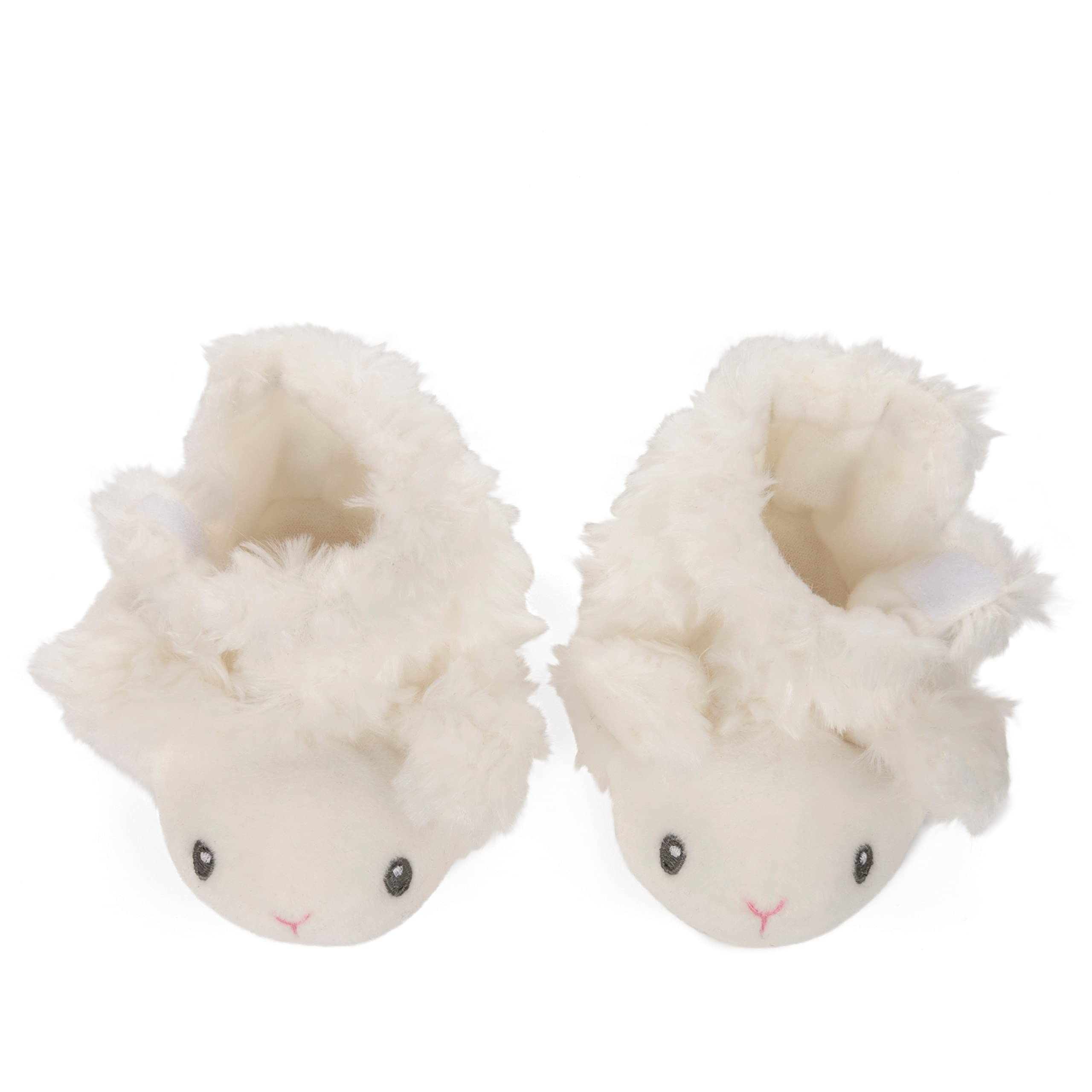 Baby GUND Lena Lamb Soft Baby Booties with Rattle, Baby & Infant Shoes, One Size Fits 0-3 Months