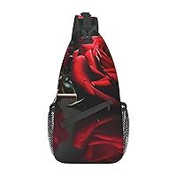 Sling Bag For Women Men:Red Phone Booth London Street Crossbody Sling Backpack - Shoulder Bag Chest Bag For Travel