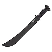 Luna Tech, LTK9500, Dave Young Survival System, 23in. Full Length Tang Machete, TPR Handle, Carbide Tip, Includes Black Sheath with MOLLE System