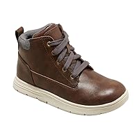 Cat & Jack Big Kid Boys' Hadley Slip-On Zipper Sneakers - (Brown, 4)