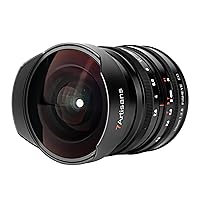7artisans 10mm F2.8 Full Frame Ultra Wide Angle Fisheye Lens 178°Manual Focus Compatible for Fujifilm G Mount.Black