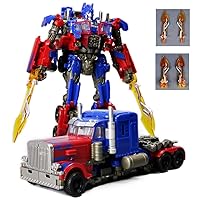 Deformation Robot Toy, Deformed Car Robot Toys, Action Figure Deformation Car Model, Alloy Deformation Portable Robot Toys Girls Boys (Optimus Prime Commander)