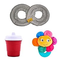 Herbal Concepts Sippy Toddler Cups + Baby Teether Wrist Band + Breast Wrap for New Mothers