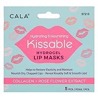 Hydrating and Nourishing Kissable Hydrogel Lip Masks with Collagen and Rose Flower Extract 5 pcs