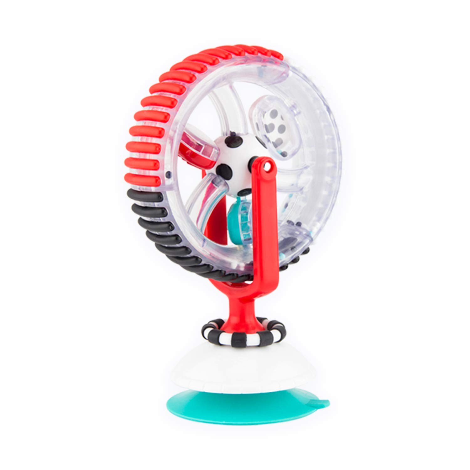 Sassy Wonder Wheel, Black & White, Developmental Suction Cup Toy, Ages 6+ Months