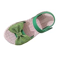 Kid Sandal Toddler Kids Infant Girls Soild Flower Princress Shoes Soft Sole Non Slip Slippers Girls Green