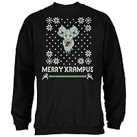 Old Glory Christmas Merry Krampus Ugly Xmas Sweater Black Adult Sweatshirt