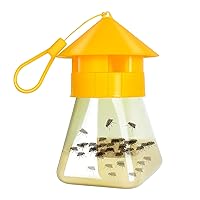 Reusable Fly Traps Outdoor Hanging with Natural Fly Bait Trap Refill, Reusable Fly Trap Fly Killer Outdoor Fly Catchers