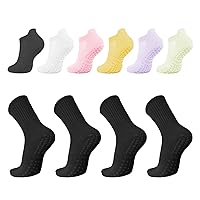 Yoga Socks with Grips for Women Non Slip Pilates Sock Grip Socks Hospital Barre Ballet Dance Workout, Pregnant