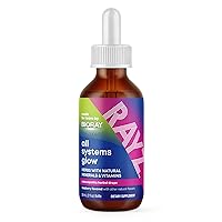 RAYZ All Systems Glow, Raspberry Flavor - 2 fl oz - Convenient Source of Vitamins & Minerals for Teens 12-18 Years Old