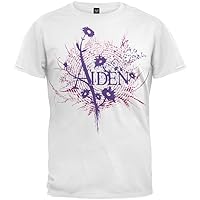 Aiden - Flowers T-Shirt - X-Large White