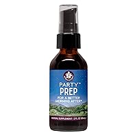 WishGarden Herbs Party Prep Better Morning After - Plant-Based Herbal Supplement w/Prickly Pear, Japanese Raisin & Burdock Supports Effective Alcohol Metabolism, Detoxification & Liver Function, 2oz