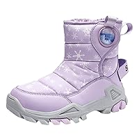 Big Girls Suede Boots Children Boots Snow Boots Girls Boys OutdoorBoots Waterproof Warm Boots Youth Girl Boots Size 3